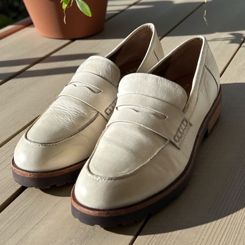 Kork-Ease Leather Penny Loafers Lug Sole Style “Carlisle” Women’s Size 9 - Picture 7 of 14